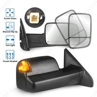 Pair Towing Mirrors for Dodge RAM 1500 2002-2008 RAM 2500 RAM 3500 2003-2009 Power Heated Turn Signal Light Side Rearview Mirror