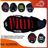 AliExpress CQHZJ Motorcycle Pro Ribbed Rubber Gripper Anti-slip Seat Cover For SURRON Light bee Ultra Bee Guts Seat Off-Road Electric Bike