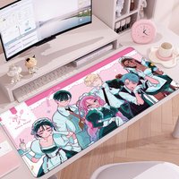 Mauspad Laptop 900x400 HD-Druck Anime Mousepad Alien Stage Mizi Till Ivan Erweiterte Schreibtischunterlage PC Bürozubehör Tastaturpad