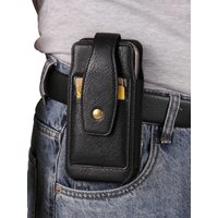 Leather Belt Clip Phone Case Holster Pouch For Samsung Galaxy S25 S24 Ultra S23 FE S22 S21 Plus,A16 A26 A36 A56 5G Man Waist Bag