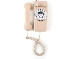 Corded Vintage TRIMLINE Home Phone, Easy Wall-Mount Landline Phone, Antique Rotary Dial Senior Phones,Last Number Redial