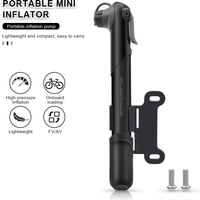RIDERACE Portable Bicycle Pump Mini Cycling Hand Air Pump High Pressure Ball Mountain Bike Tire Inflator Schrader Presta Valve