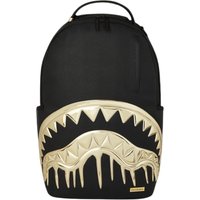 SPRAYGROUND Artificial Leather Backpack Unisex Black & Gold