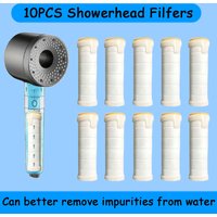 10PCS Shower Filter, Large Area Filtration and Long Life Replacement Filter Element - High Quality PP Material, Provides Clean a