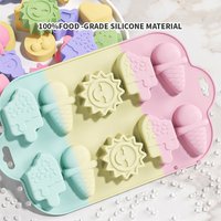 Silicone Molds Soap Bear Rabbit popsicle Heart waffle ice cream Baking Mold for Lotion Bars,Chocolate,Muffin,Biscuit,Cookie Pans