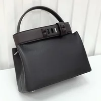 Light Luxury High-end New First-layer Cowhide Handbag Togo Leather Bag Single Shoulder Oblique Span Women's Bag Temperament