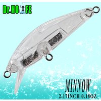 Dr.Holife 20PCS/LOT Sinking Unpainted Minnow Blanks Lure 5CM 5.5G Rattles Minnow Baits Hard Bait For DIY Fishing Lure