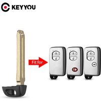 KEYYOU 1PCS New Emergency Smart Remote Key Fob Uncut Blade Blank Insert For Toyota Camry Corolla Highlander Prius
