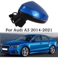 Car Rearview Mirror Assembly For Audi A3 2014 2015 2016-2021 Auto 6 Wire 8 Wire Electric Adjustment Heating Electrical Folding
