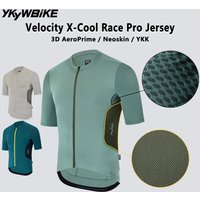 AliExpress YKYWBIKE 2025 NEW Summer Cycling Jersey Short Sleeve Men MTB Tops Velocity X-Cool Race Pro Bicycle Shirt Honeycomb Bike Clothing