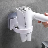 1pc Toilet Hair Dryer Rack Organizer Simple Wall Mounted Hair Dryer Holder Bathroom Storage Wall Hanging Holder Rack Storage