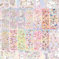 Korean bobobo Stickers Hand Account Notebook Planner Diary Scrapbook DIY Decorative Stickers Cute Cartoon Handbook Stickers