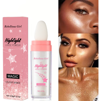 Highlighter Powder White Moonlight Polvo De Hadas Glitter Shimmer Contour Shading Illuminator for Women Face Body Glitter Makeup