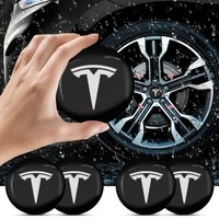 56/60mm Car Hub Center Cover Car Logo Sticker Car Accessories for Tesla Model 3 S X Y Mod WYE K80 2022 Style Roadster Invader