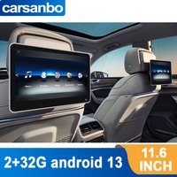 Carsanbo 11.6 Inch 2+32G Auto Touch Screen Android 13 Car Monitor Headrest Support 4K Player Support HDMI Input and Output