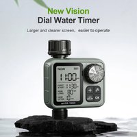 HCT-M22 Eshico Knob Water Timer Large LCD Display Accurate Irrigation Time Easy to Set&Use Water Saving Swimming Pool/Yard/Lawn