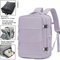 Airbag travel backpack, waterproof outdoor sports backpack, 15.6-inch laptop, vacuum compression backpack, with pump