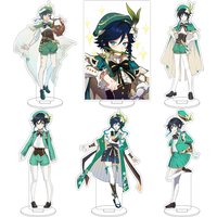 16CM Anime Game Genshin Impact Venti Cos Acrylic Figure Stand Cute Chrismas Gifts Ornaments Goods