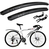 ZK 1/2PCS Mountainous Road Bike Mudguard 700C Quick Detachable Simple Installation 26-28 Inch Bicycle Universal Accessory