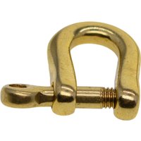 6 pcs fine Simple Solid Brass Japanese Bow D Shackle joint link connector for DIY jewelry EDC keychains Key ring lanyard