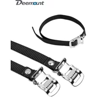 AliExpress DEEMOUNT 2pcs Toe Clip Straps for Bicycle Pedal Gym Spinning Bike Footboard Harness Bands Cycling Workout Demo Shoes Tip Rope Belt
