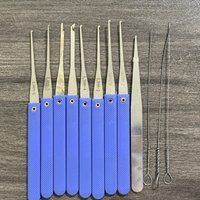 5/12pcs Locksmith Extractor Tools Kit Broken Key Remove Tool Set with Tension Wrench Tools