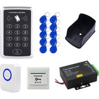 Home RFID 125Khz Door Access Control System Kit with Keypad Power Supply Electric 180KG Magnetic Lock And Strike for Security