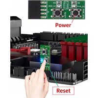 1pc 10Pin DIY PC Assembly Tool Switching Tester Switching Board Adapter with Resets/Power Button Accessory for Desktop computers
