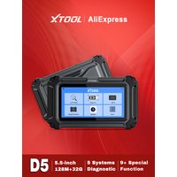 XTOOL D5 OBD2 Scanner ECM /TCM/ ABS/SRS/ EPB 5 Systems Car Diagnostic Tool Auto Vin 9 Reset FCA Code Reader Lifetime Free Update