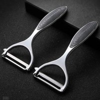 2pc Stainless Steel Multi-function Vegetable Peeler&Julienne Cutter Julienne Peeler Potato Carrot Grater Kitchen Tool Gadgets