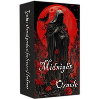 Midnight Oracle Card Deck, Gothic Dark Fantasy Themed Cards, Includes Paper Instructions, Perfect for Enthusiasts & Collectors,