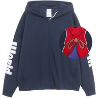 Fashion Letter Embroidery Hooded Sweatshirt Women Casual Zip Up Hoodies Fleece Jacket Jumper Cartoon Loose Top Unisex Couple image 4