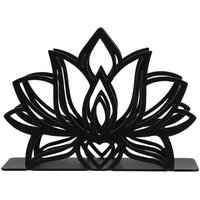 Unique Elegant Napkin Holder Lotus Flower Design Durable Vertical Tissue Holder Black Napkin Case Bathroom Use