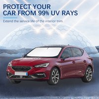 For SEAT Leon New Energy Ibiza Summer Car Accessories Car Windshield Sun Shade Covers for Front Window Sunscreen UV Parasol