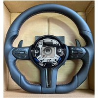 For BMW E70 E71 E84 E90 E92 E93 E87 E82 F20 F30 F87 M3 M5 F10 F45 F15 F48 Black Chrome M Sport Style Wheel Leather Steering