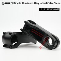 RIRO Bicycle Internal Cable Stem 80/90/100MM Ultralight Aluminum Aolly Forged/CNC Handle with Spacer Road Bike Handlebar Stem