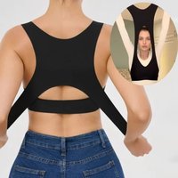 Front Closure Posture Corrector Bra Cross Back Shockproof Seamless Bra Push Up 2 in 1 Women Support Brassiere Improve Hunchback