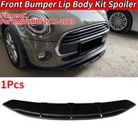 For BMW MINI 2011-2023 Car Accessory Universal Front Bumper Splitter Lip Body Kit Spoiler Chin Plate Anti-Collision Carbon Fiber