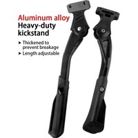 AliExpress WUZEI Adjustable MTB Kickstand Heavy Duty Aluminum Alloy MTB Snow Folding Electric Bike Footrest Kit Rear Supporter 16-29 Inch Bicycle