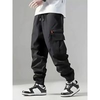 Men's autumn and winter multi pocket casual commuting work pants, fashionable and versatile