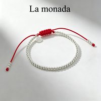 925 Sterling Silver Red String Bracelet for Women Adjustable Lucky Charm Beaded Red Thread Bracelet Red Thread For Hand