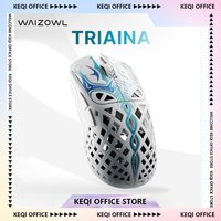 Waizowl TRIAINA Wireless Gaming Mouse Paw3950 Lightweight Ergonomic E-sports Mice Fast Charging Long Battery Life Customized PC