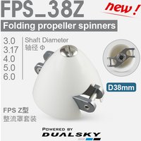 DualSky FPS38Z 38mm Folding Propeller Spinner 3.0/3.17/4.0/5.0/6.0mm Shaft Diameter Fairing for F5K F5J P5B RC Airplane Glider