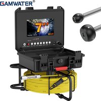 7 In Sewer Inspection Camera 512Hz Self-Leveling 100ft Cable Drain Pipe Endoscope IP68 Waterproof Industrial Pipeline Inspection