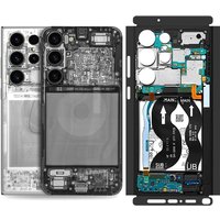 XRT Material Tear Down Matte Full Body Skin Phone Back Wrap Sticker for SAMSUNG Galaxy S24 S23 Ultra S25 Plus Back Sides Wrap