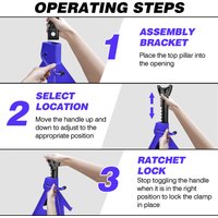 Axle Stands 3 Ton Jack Stands 11.4-17inch Adjustable Height Heavy Duty Steel for Car Van Truck Garage Workshop Tools,Set of 2