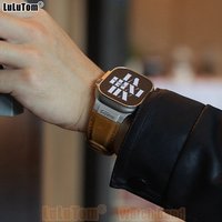 Pasek do Apple Watch Ultra 4 12 11 10 9 8 7 6 5 SE, wykonany ze skóry cielęcej w stylu vintage, z metalowym łącznikiem, pasuje do modeli iWatch o średnicy 49 mm, 46 mm, 45 mm, 44 mm, 42 mm.