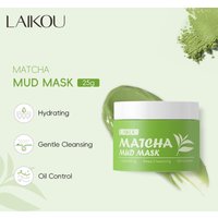 LAIKOU Longjing Matcha Mud Mask Refreshing Hydration & Moisturisation Removal Blackhead Clay Oil Control Deep Cleaning Mask