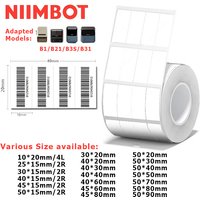 20-50mm Niimbot B21/B1/B31/B203/B3S Thermal Label Sticker Paper Clothing Tag Commodity Price Food Self-Adhesive