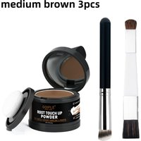 GOIPLE 3pcs/Set Hair Roots Touch Up Powder Fast Cover Gray Hair Beard Eyebrow Temporary Dyeing Powder Men Women Makeup Products